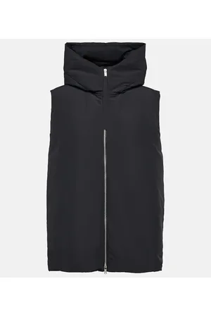 Jil Sander Chaleco de plumas oversized con capucha