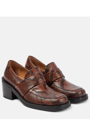 DRIES VAN NOTEN Mocasines de piel grabada
