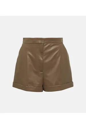 Max Mara Shorts Andorra de piel
