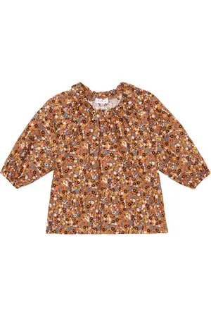 Il gufo Bebé - top de algodón floral