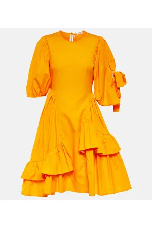 Cecilie Bahnsen Vestido corto de algodón