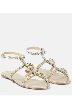 Giambattista Valli Sandalias Maharani de piel adornada