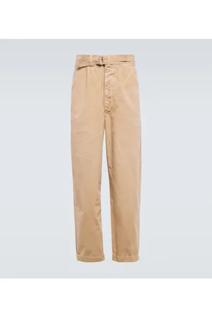Ralph Lauren Pantalones rectos de algodón