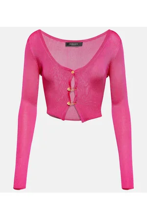 VERSACE Cárdigan cropped Safety Pin