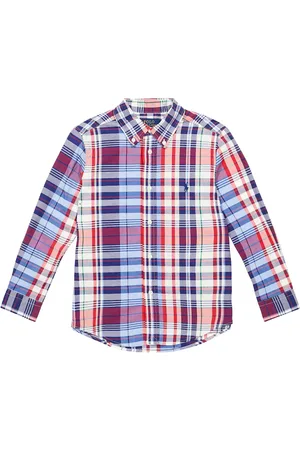 Ralph Lauren Camisa en popelín de algodón a cuadros