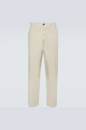 BARENA Pantalones chinos Canasta de algodón con tiro medio