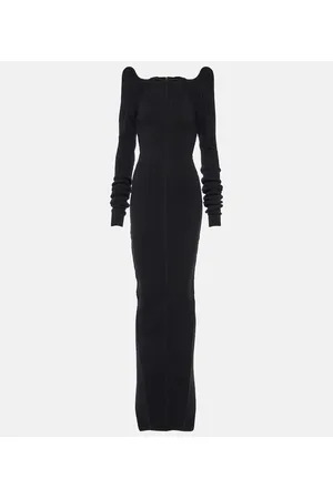 Rick Owens Vestido de lana y cachemir
