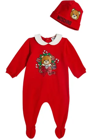 Moschino Bebé - set de body y gorro estampado