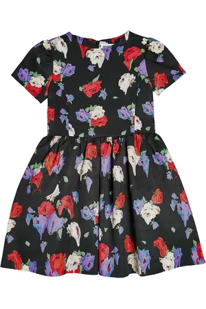 Moschino Vestido de mezcla de algodón floral