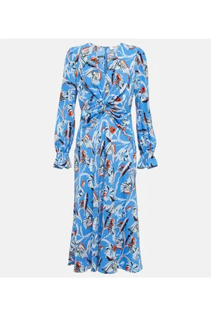 Diane von Furstenberg Vestido midi Anaba de crepé estampado