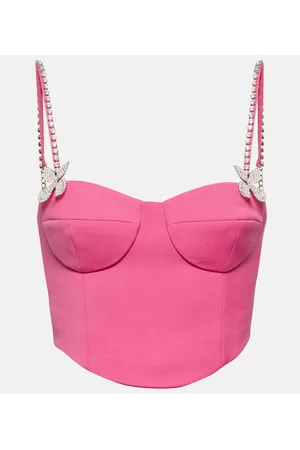 AREA Bustier de lana adornado