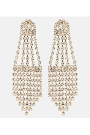 Oscar de la Renta Pendientes largos con cristales