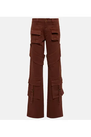 BLUMARINE Pantalones cargo en lona de algodón
