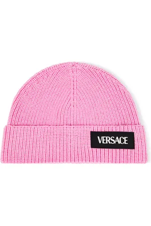 VERSACE Gorro de lana con logo