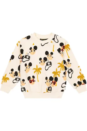 Mini Rodini Sudadera Ritzratz de algodón estampada