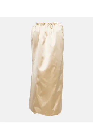 Khaite Vestido balloon Yara de mezcla de algodón