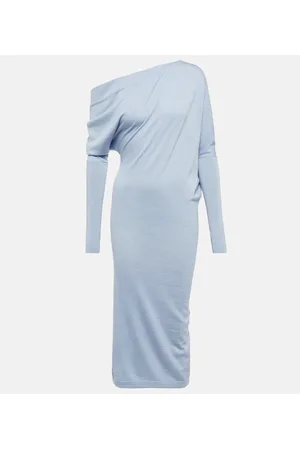 Tom Ford Vestido midi de cachemir y seda