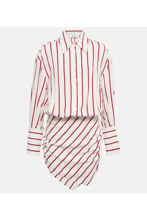The Attico Vestido camisero Hatty a rayas