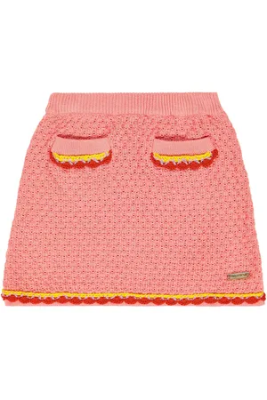 Moschino Minifalda de algodón bordada