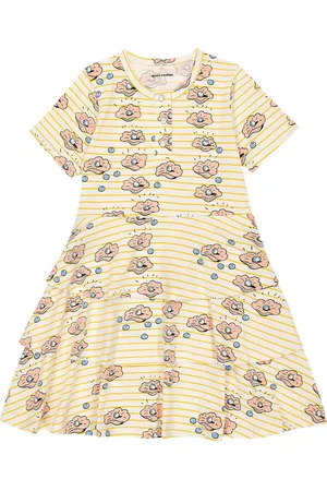 Mini Rodini Vestido Seashell en mezcla de algodón
