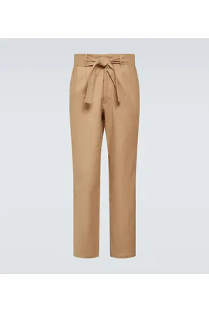 COMMAS Pantalones rectos de lino y algodón