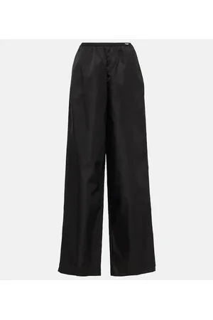 Prada Pantalones anchos Re-Nylon de tiro alto