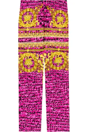 VERSACE Leggings Baroccodile de algodón