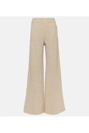 Dolce & Gabbana Pantalones anchos en mezcla de lana