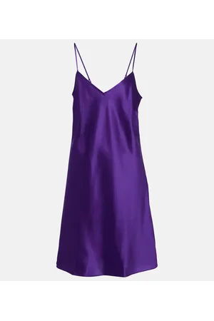 ERES Vestido corto Nouba de satén de seda