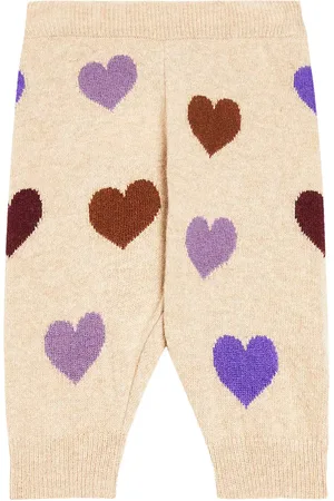 The New Society Bebé - pantalones deportivos Hearts de intarsia