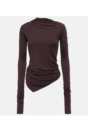 Rick Owens Top Lilies de jersey asimétrico