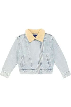 Scotch&Soda Chaqueta biker en denim con ribetes