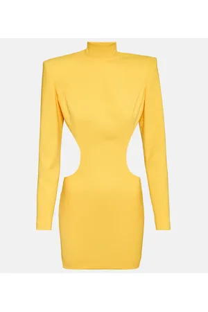 Monot Mônot Vestido corto de crepé con aberturas
