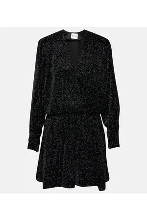 Marant Etoile Vestido corto Alexane de terciopelo