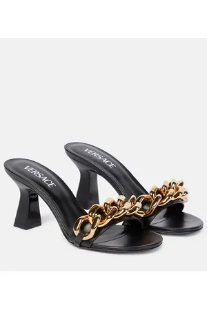 VERSACE Sandalias Medusa Chain de piel