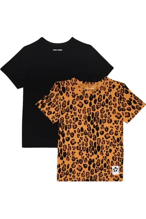 Mini Rodini Set de 2 camisetas Basic Leopard