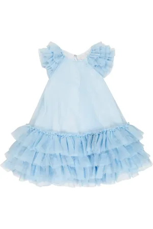 MONNALISA Vestido de tul con volantes
