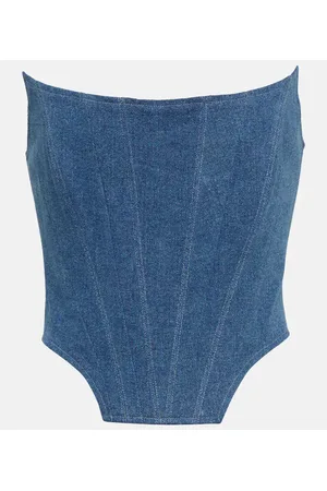 GIUSEPPE DI MORABITO Top bustier en denim