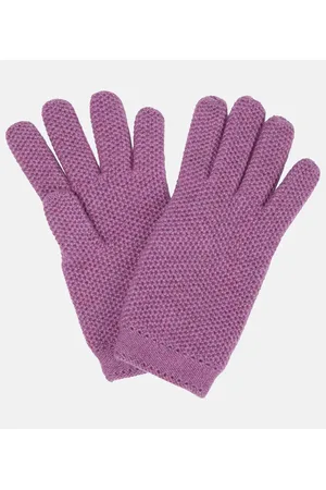 Loro Piana Guantes de croché de cachemir