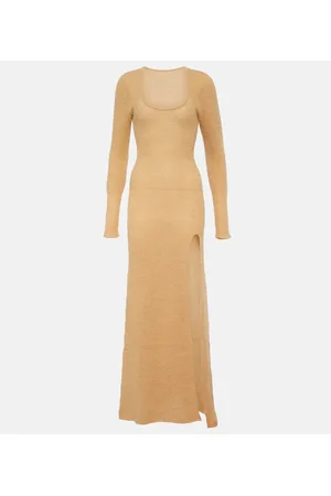 Jacquemus Vestido largo La Robe Dao en mezcla de mohair