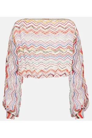 Missoni Crop top con estampado de zigzag