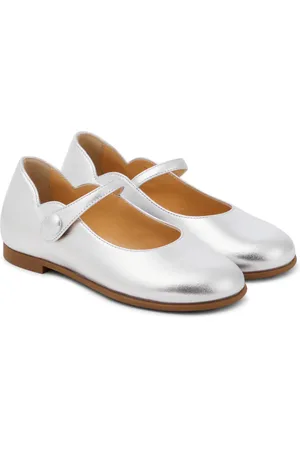 Christian Louboutin Bailarinas Melodie Chick de piel metalizada