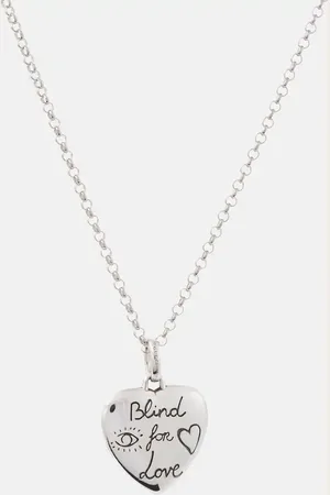 Gucci Collar Blind for Love de plata esterlina