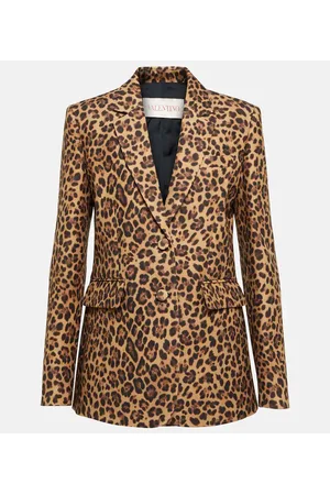 VALENTINO Blazer de Crepe Couture estampado