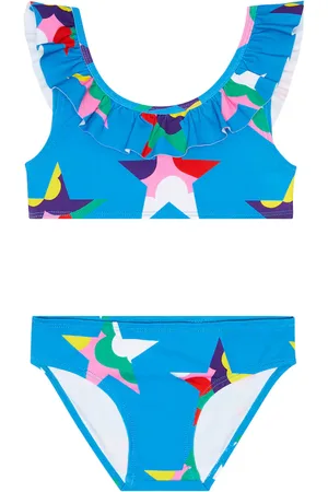 Stella McCartney Bikini estampado con volantes