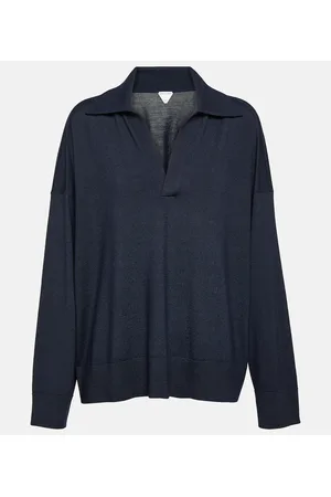 Bottega Veneta Polo de manga larga de lana