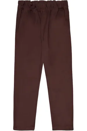 BONPOINT Pantalones en sarga de algodón