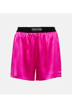Tom Ford Shorts de satén en mezcla de seda