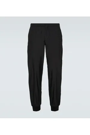 Prada Pantalones deportivos de mezcla de seda