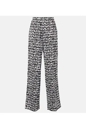 Vetements Pantalones anchos de algodón estampados